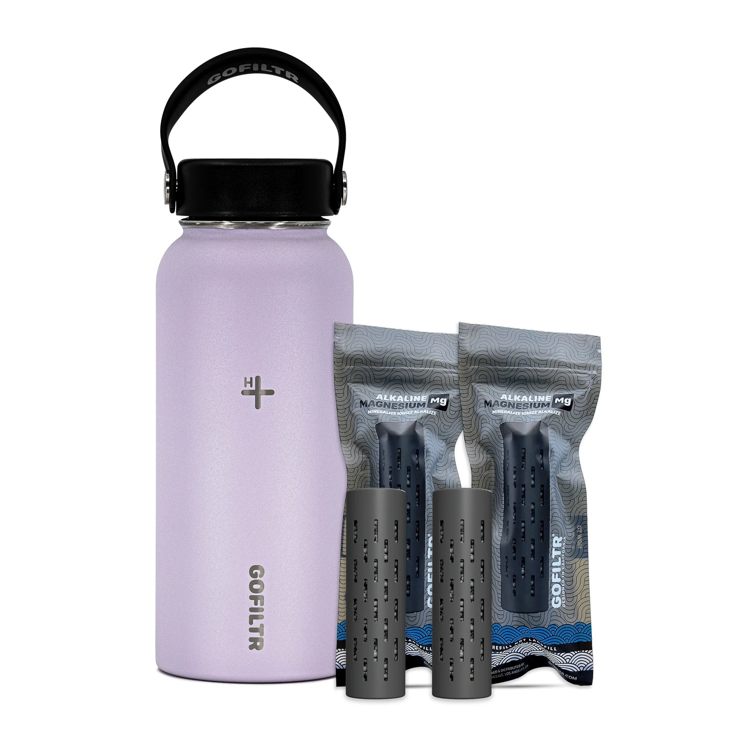 Alkaline Water Bottle 32 Oz - Insulated Water Bottle That Creates 9.5 Ph Alkaline Water