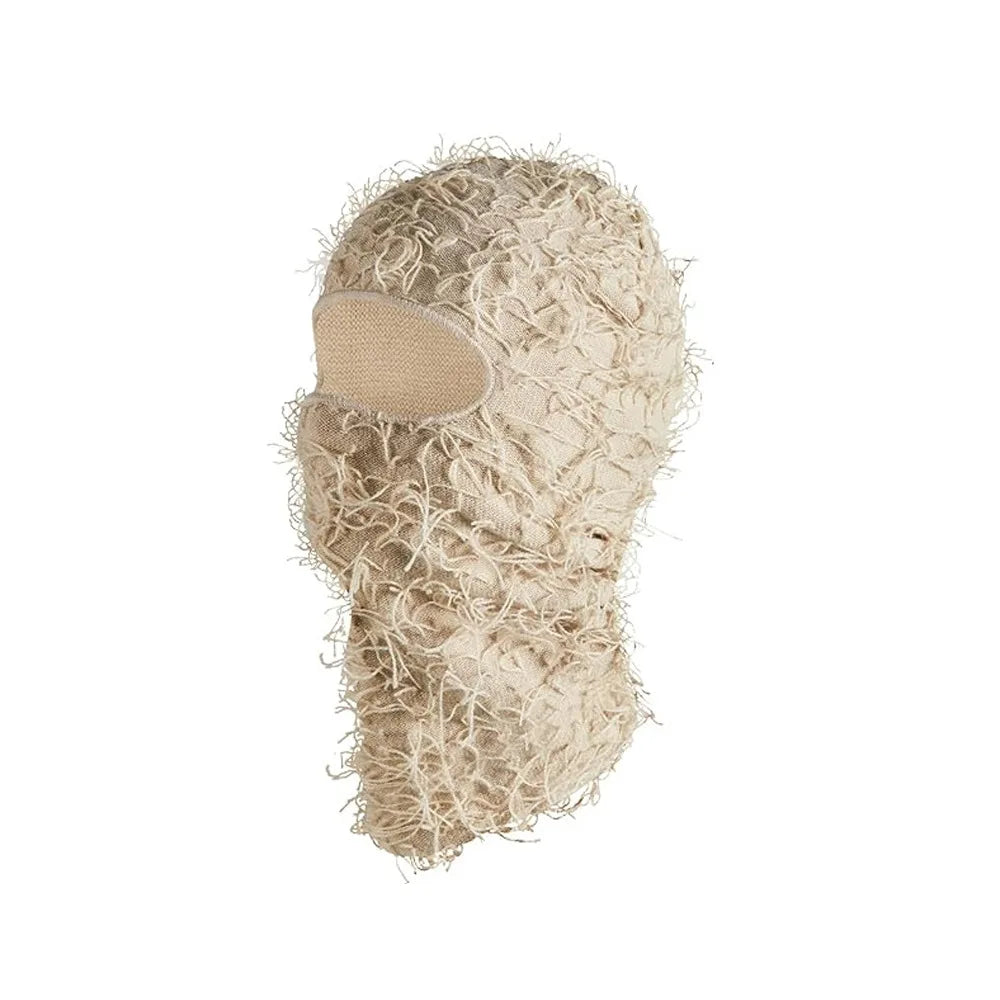 Balaclava Distressed Knitted Full Face Ski Mask Shiesty Mask Camouflage Balaclava Fleece Fuzzy Balaclava Ski Balaclava