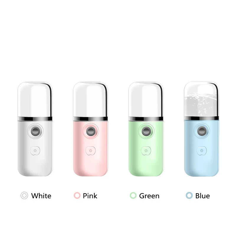 USB Facial Mister Face Moisturizing Mist Spray Machine Facial Humidifier Mini Nano Mist Sprayer Cooler Facial Steamer Skin Care