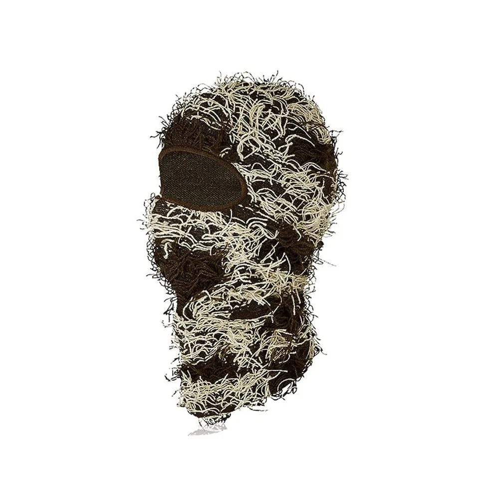 Balaclava Distressed Knitted Full Face Ski Mask Shiesty Mask Camouflage Balaclava Fleece Fuzzy Balaclava Ski Balaclava