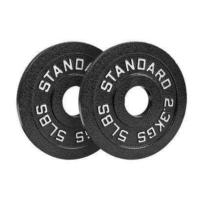 Steel Olympic Plates 175Lb Set - Olympic Standard Premium Coated 2.5Lb, 5Lb, 10Lb, 25Lb, 45Lb Pairs for Weight Lifting Powerlifting