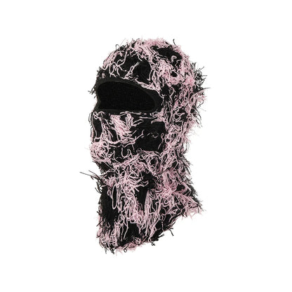 Balaclava Distressed Knitted Full Face Ski Mask Shiesty Mask Camouflage Balaclava Fleece Fuzzy Balaclava Ski Balaclava