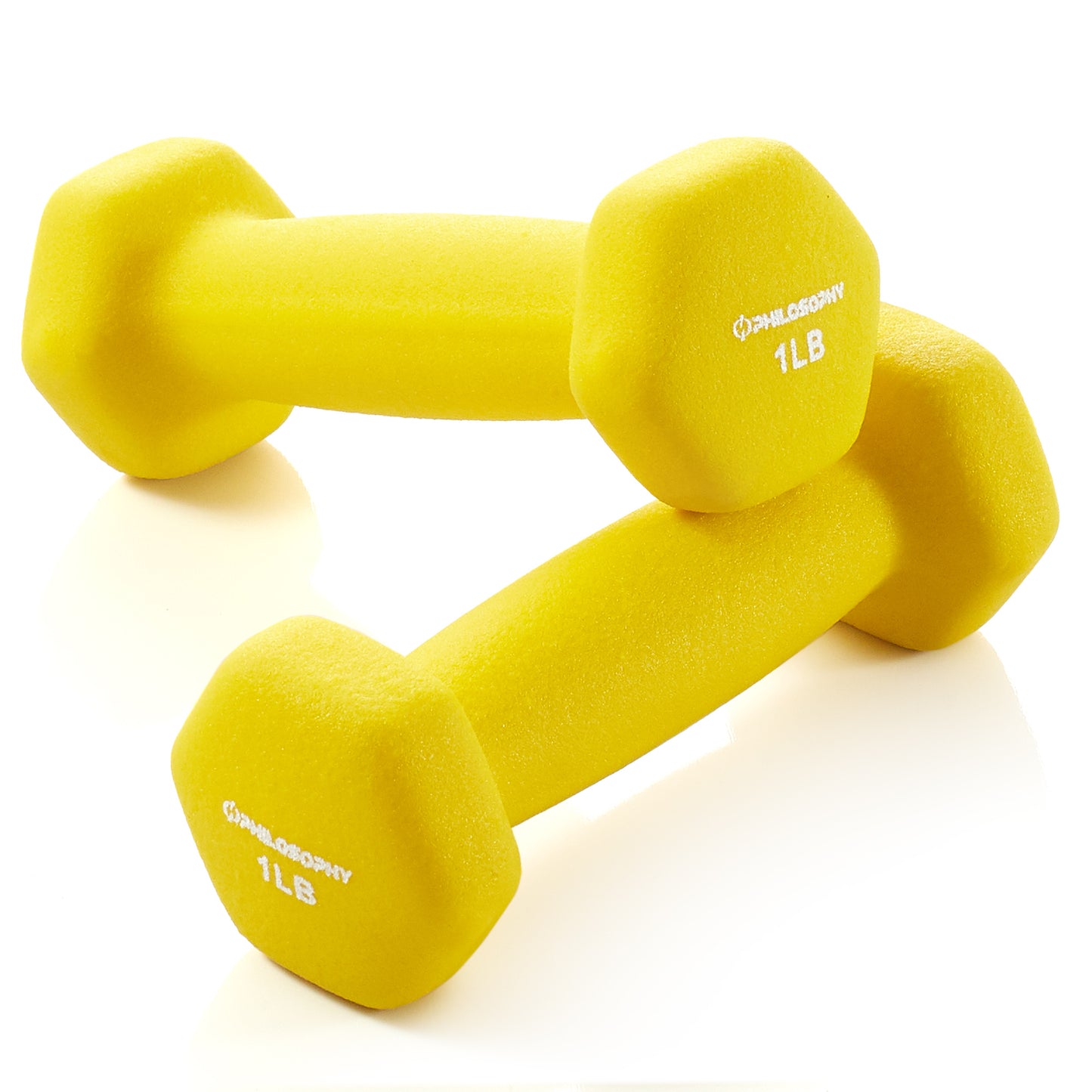 Neoprene Hex Dumbbell Hand Weights, Set of 2 - Workout Strength Training