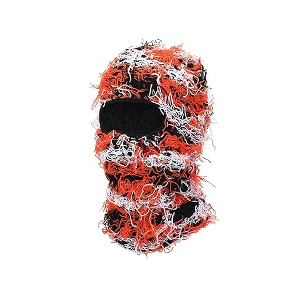 Balaclava Distressed Knitted Full Face Ski Mask Shiesty Mask Camouflage Balaclava Fleece Fuzzy Balaclava Ski Balaclava