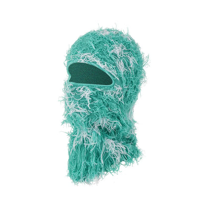 Balaclava Distressed Knitted Full Face Ski Mask Shiesty Mask Camouflage Balaclava Fleece Fuzzy Balaclava Ski Balaclava