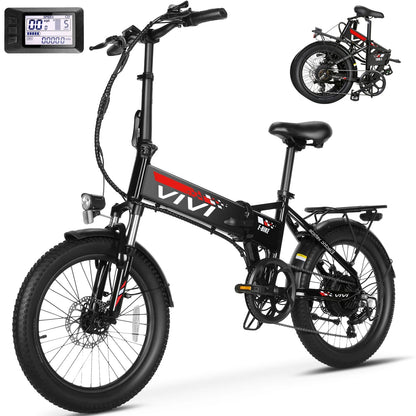 Electric Bike for Adults 20" X 2.4 Folding Electric Bike 48V 500W Electric Bike Commuter Bike 19.8MPH Suspension Fork Electric Bike with Cruise Control, UL2849 Certified